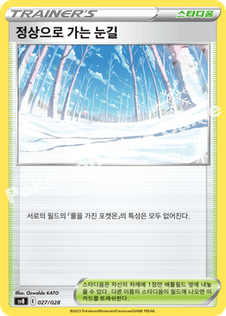 정상으로 가는 눈길